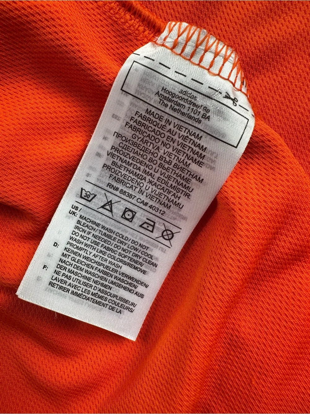 ADIDAS Men's Orange Polo Golf Shirt  Performance Short Sleeve XL